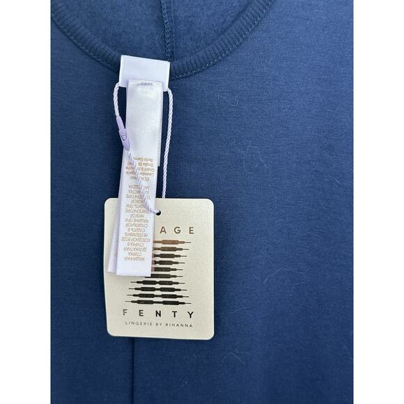 NWT Savage X Fenty Navy Blue Fleece Pull On Comfy Casual Jumpsuit Size 1X - Picture 9 of 10